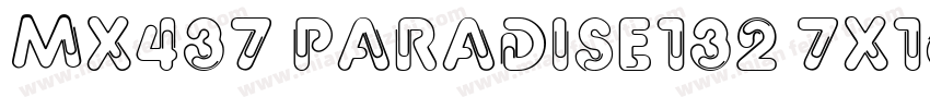 Mx437 Paradise132 7x16 Regular字体转换